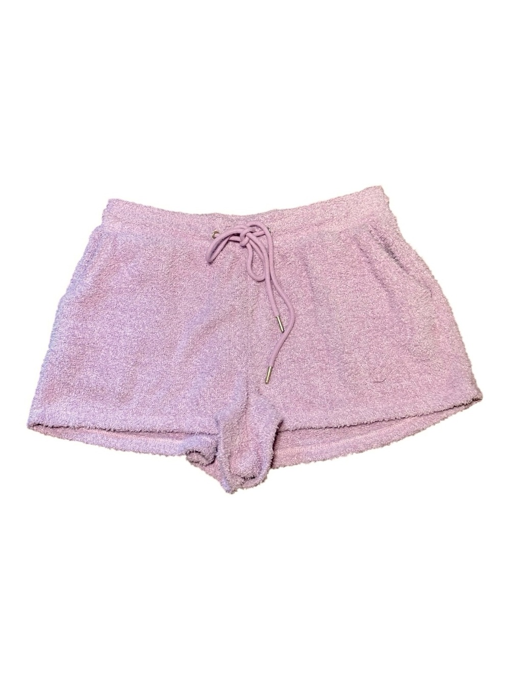 Show Me Your MuMu Pink Fuzzy Terry Lounge Shorts Size M great condition